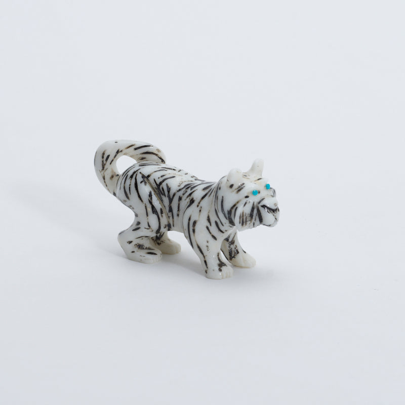 Unknown Artist: White Marble/ Black Striped, Tiger