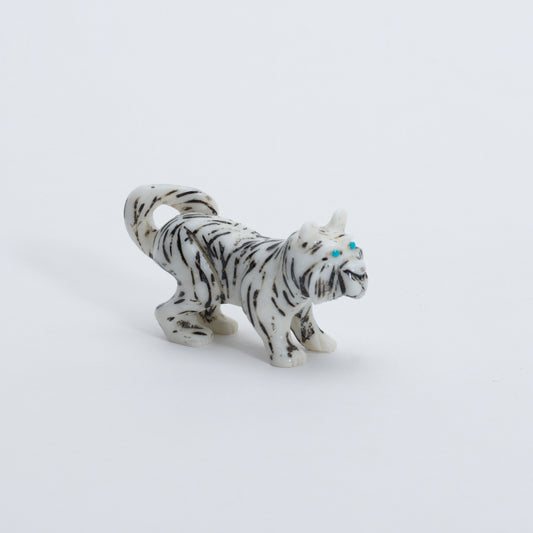 Unknown Artist: White Marble/ Black Striped, Tiger