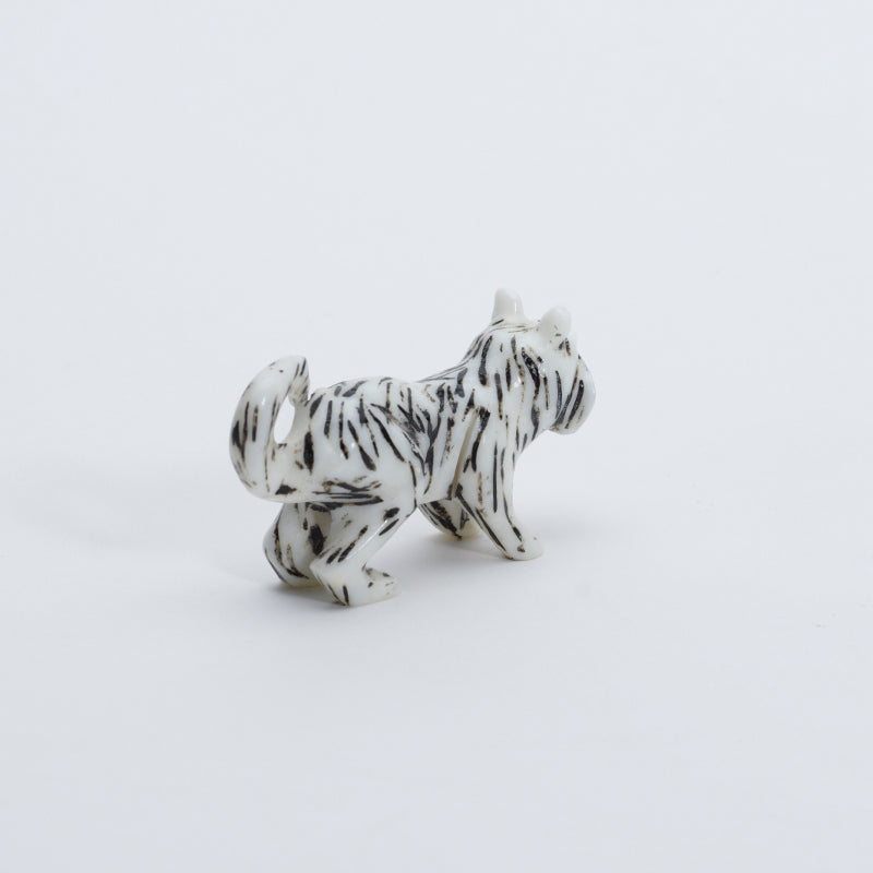 Unknown Artist: White Marble/ Black Striped, Tiger