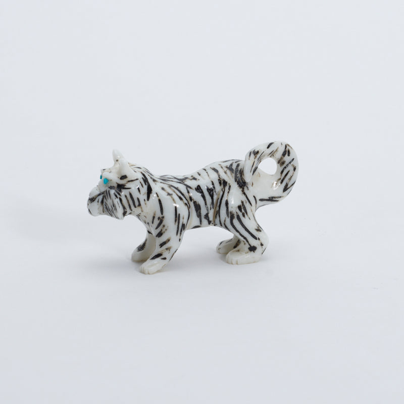 Unknown Artist: White Marble/ Black Striped, Tiger