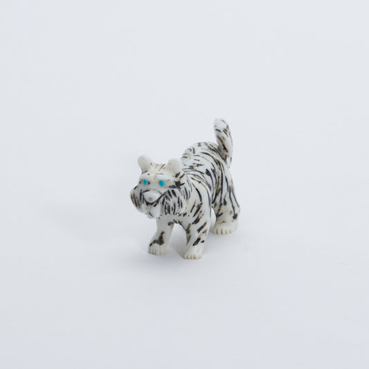 Unknown Artist: White Marble/ Black Striped, Tiger