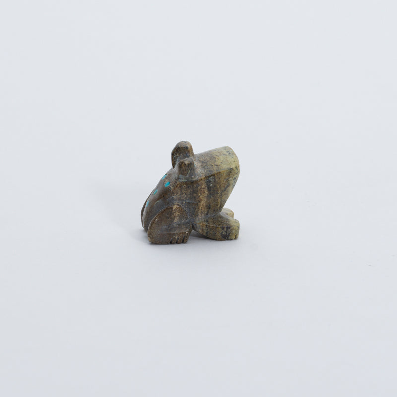 Unknown Artist: Green Banded Serpentine, Frog