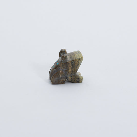 Unknown Artist: Green Banded Serpentine, Frog