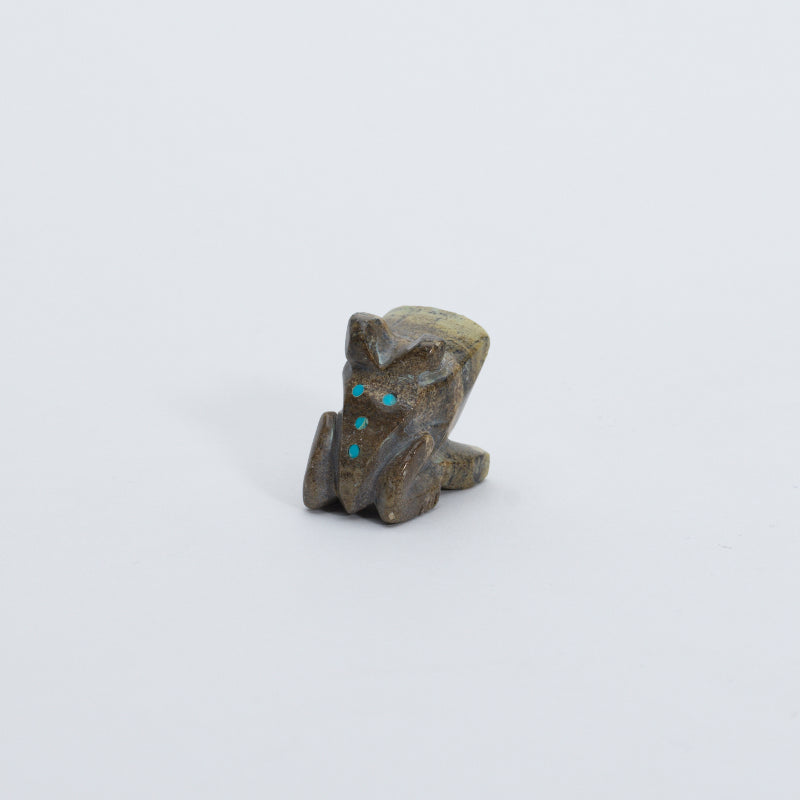 Unknown Artist: Green Banded Serpentine, Frog