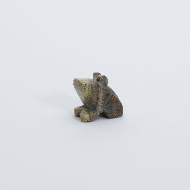 Unknown Artist: Green Banded Serpentine, Frog