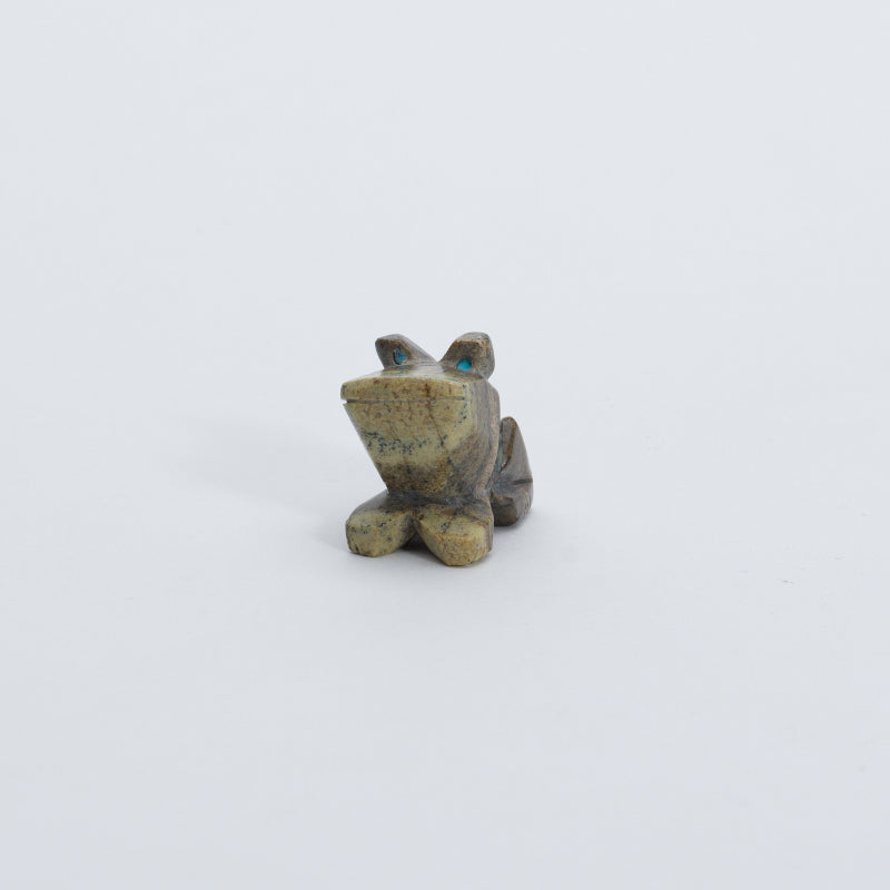 Unknown Artist: Green Banded Serpentine, Frog