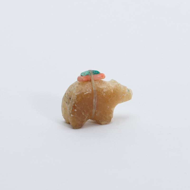 Unknown Artist: Vintage Yellow Calcite, Bear