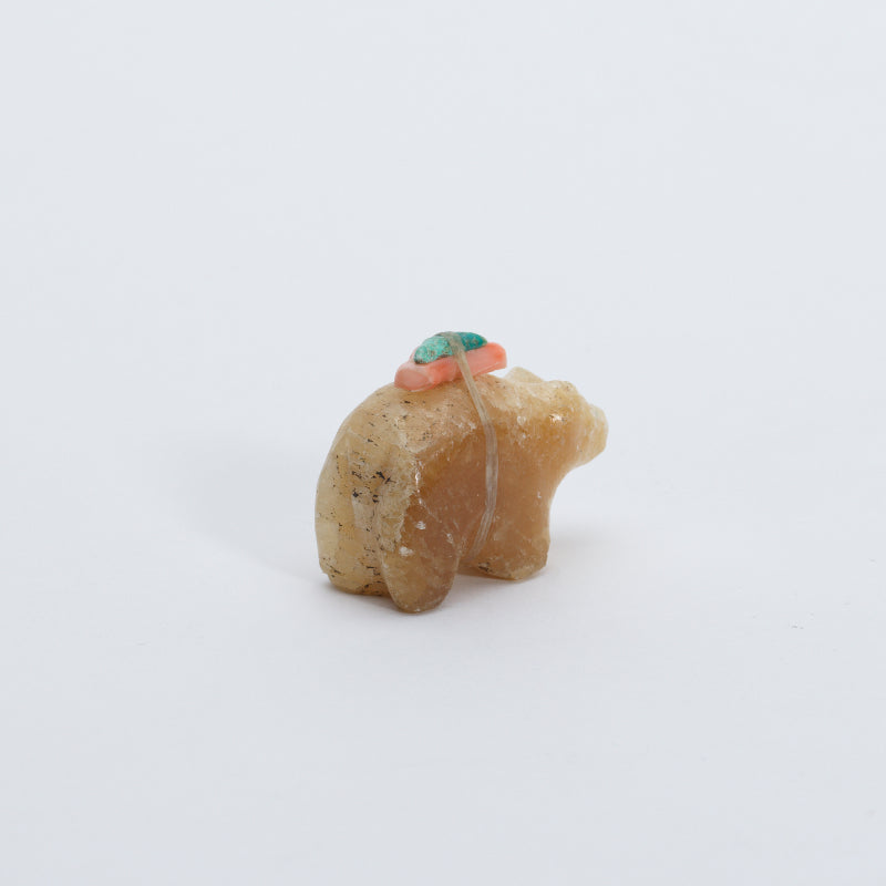 Unknown Artist: Vintage Yellow Calcite, Bear