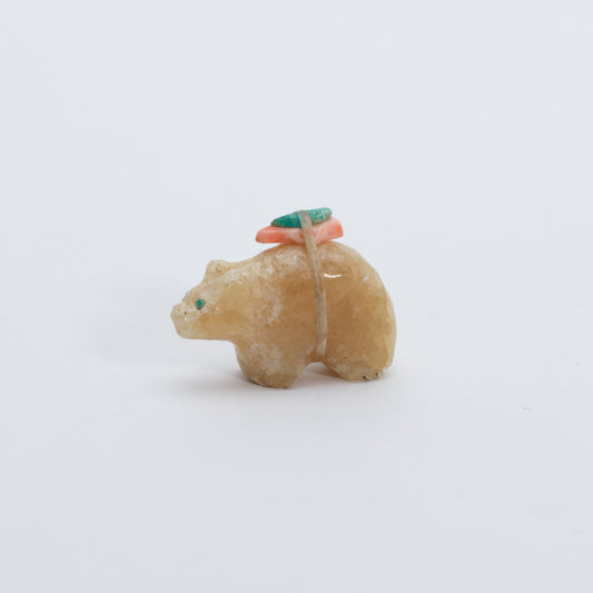 Unknown Artist: Vintage Yellow Calcite, Bear
