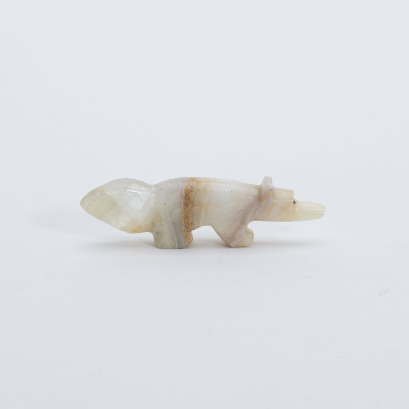 Unknown Artist: White Banded Onyx, Wolf
