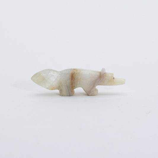 Unknown Artist: White Banded Onyx, Wolf