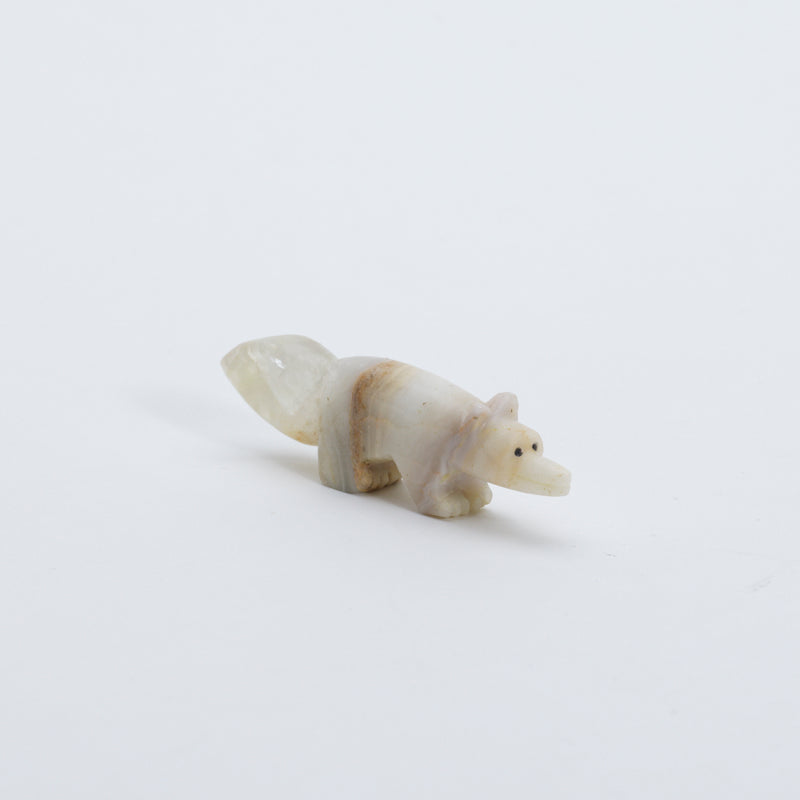Unknown Artist: White Banded Onyx, Wolf