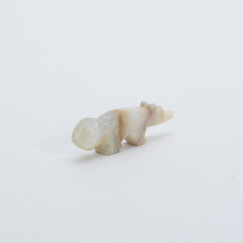 Unknown Artist: White Banded Onyx, Wolf