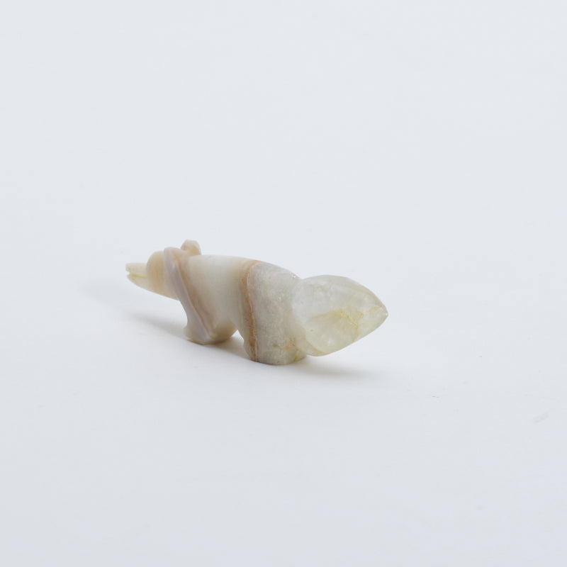 Unknown Artist: White Banded Onyx, Wolf
