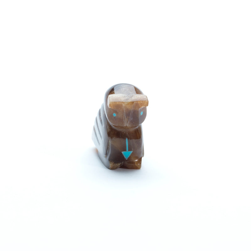 Clayton Panteah: Root Beer Onyx, Owl
