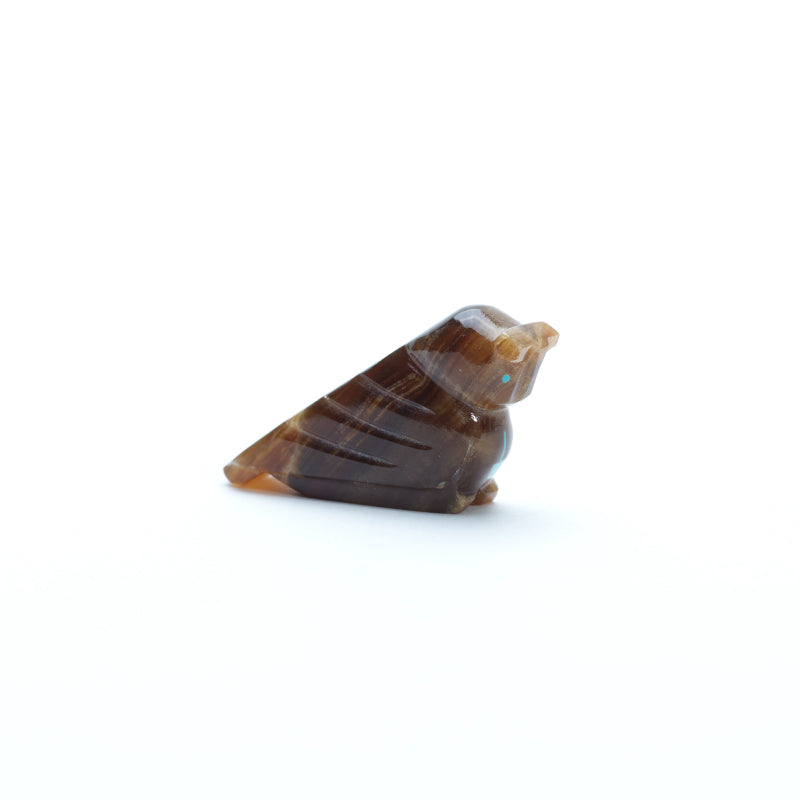 Clayton Panteah: Root Beer Onyx, Owl