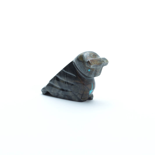 Clayton  Panteah: Picasso marble, Owl