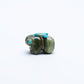 Sylvia Quam: Green Serpentine, Bear With Turquoise Gift