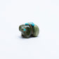 Sylvia Quam: Green Serpentine, Bear With Turquoise Gift