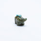 Sylvia Quam: Green Serpentine, Bear With Turquoise Gift