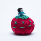 Marilyn Allapowa: Red Velvet, Turquoise/Gold Beaded Pin Cushion