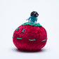 Marilyn Allapowa: Red Velvet, Turquoise/Gold Beaded Pin Cushion