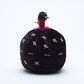 Marilyn Allapowa: Black Velvet, Pink/Red Beaded Pin Cushion