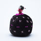 Marilyn Allapowa: Black Velvet, Pink/Red Beaded Pin Cushion