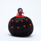 Marilyn Allapowa: Black Velvet, Orange Beaded Pin Cushion