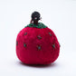 Marilyn Allapowa: Red velvet, Green/Pink/Brown Beaded Pin Cushion