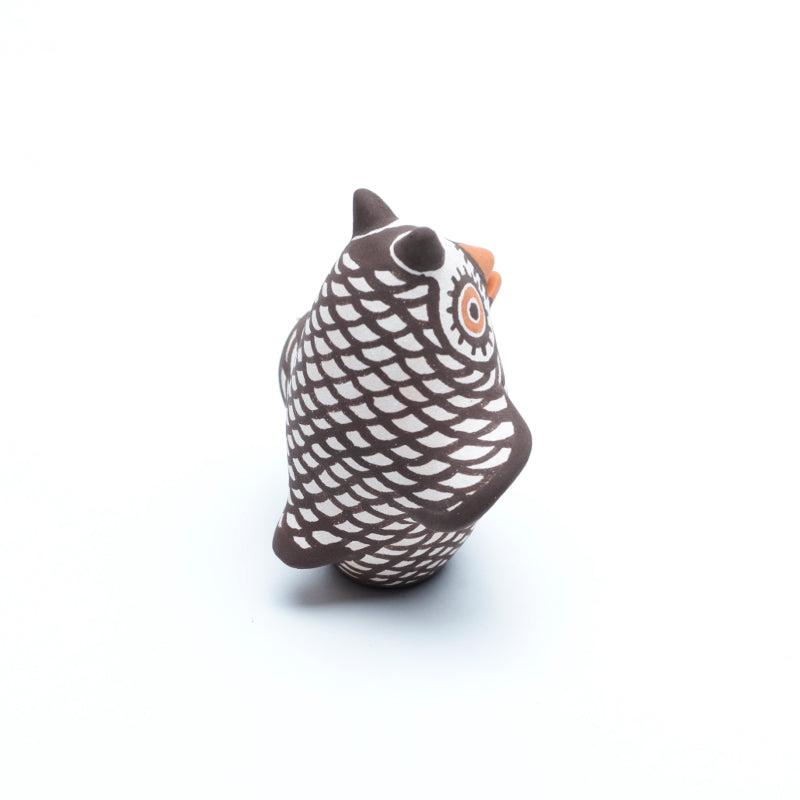 Carlos Laate: Clay Pottery, Beige Mini Owl