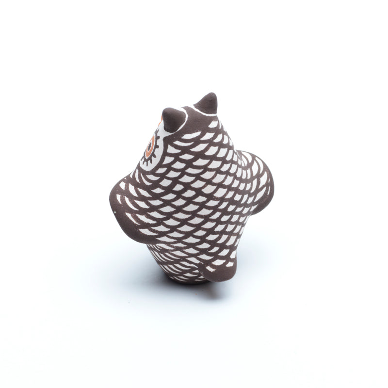 Carlos Laate: Clay Pottery, Beige Mini Owl