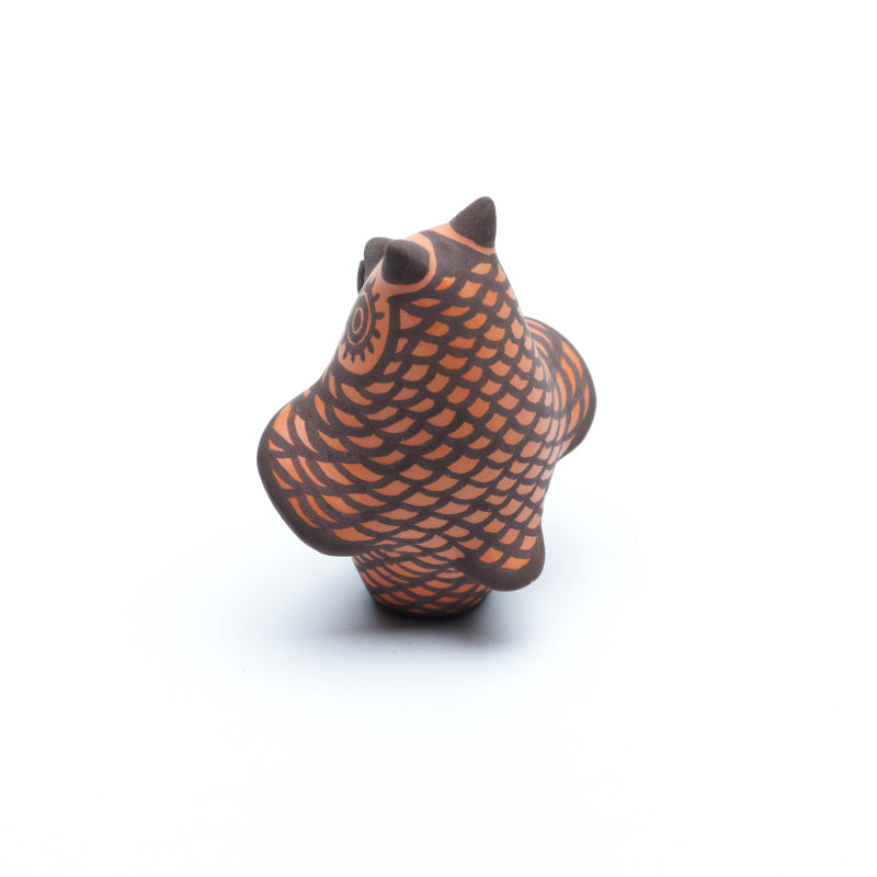 Carlos Laate: Clay Pottery, Brown Mini Owl