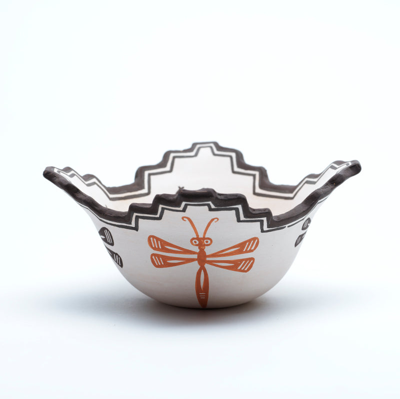 Carlos Laate: Clay Pottery, Corn Meal Bowl