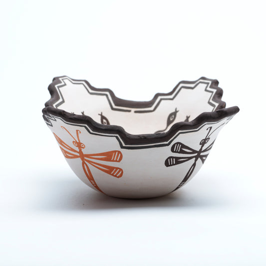 Carlos Laate: Clay Pottery, Corn Meal Bowl