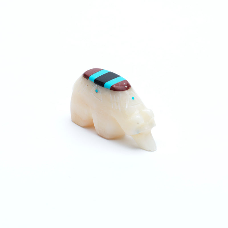 Brandon Phillips: Alabaster, Inlayed Bear