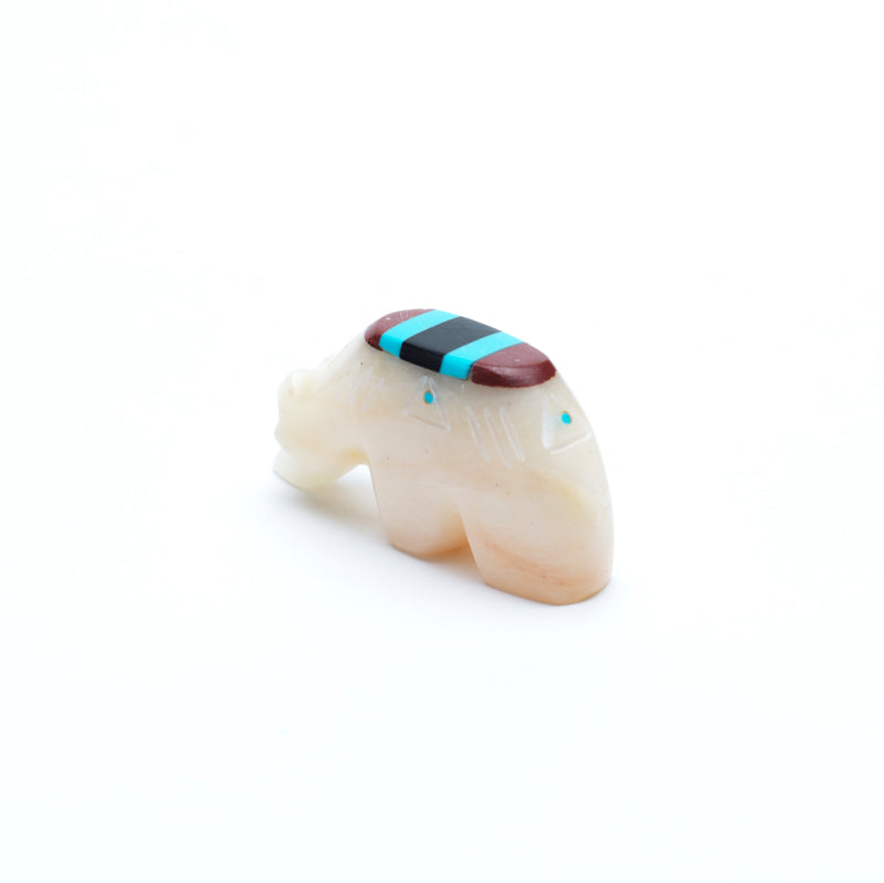 Brandon Phillips: Alabaster, Inlayed Bear