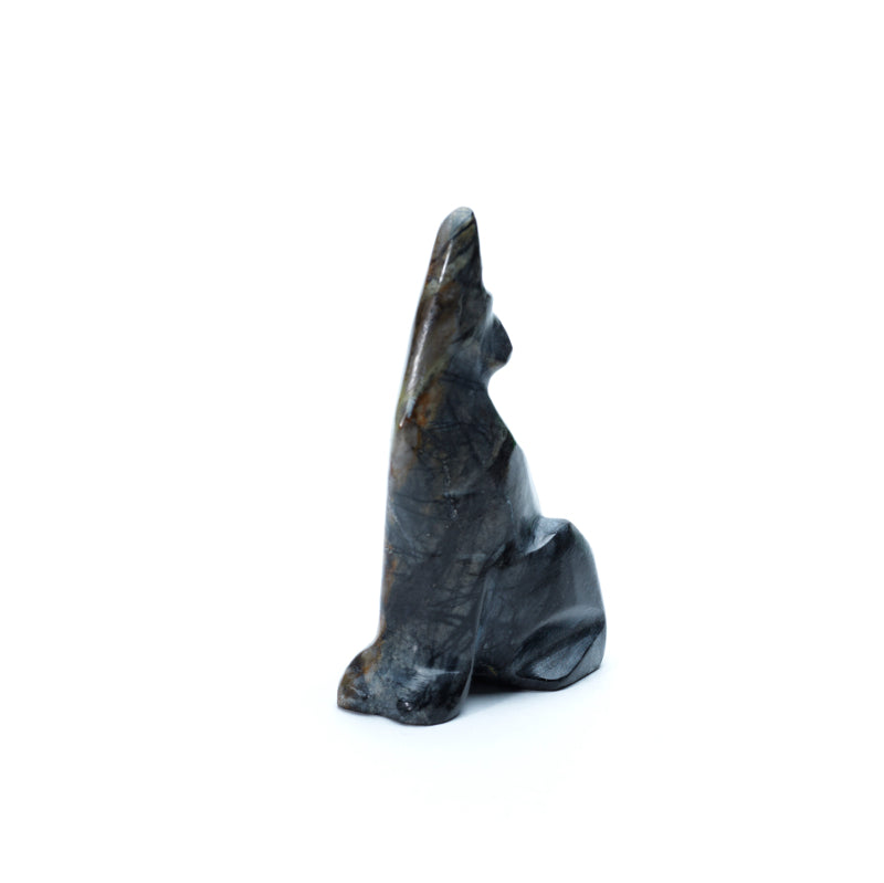 Calbert Bowannie: Picasso Marble, Howling Coyote