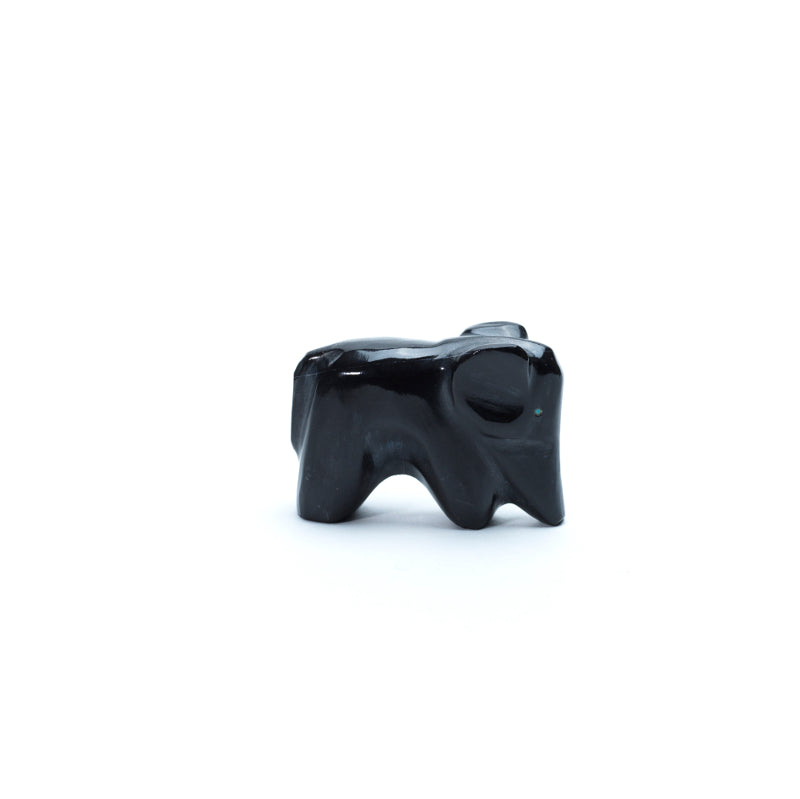Calbert Bowannie: Black Marble, Elephant