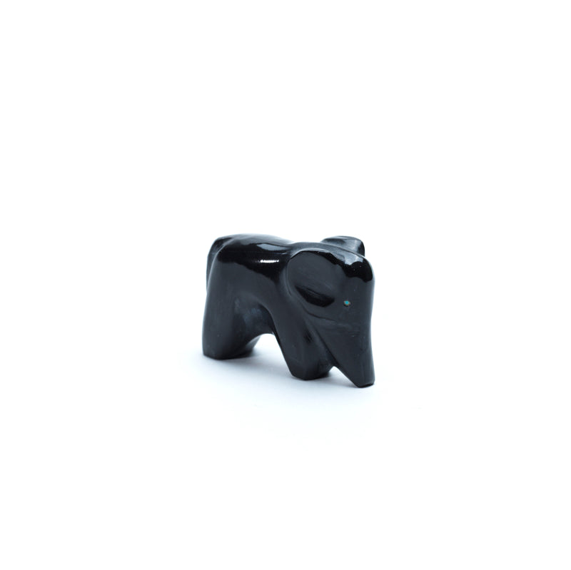 Calbert Bowannie: Black Marble, Elephant