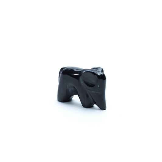 Calbert Bowannie: Black Marble, Elephant