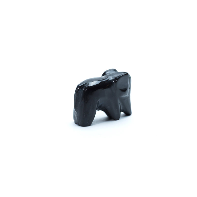 Calbert Bowannie: Black Marble, Elephant