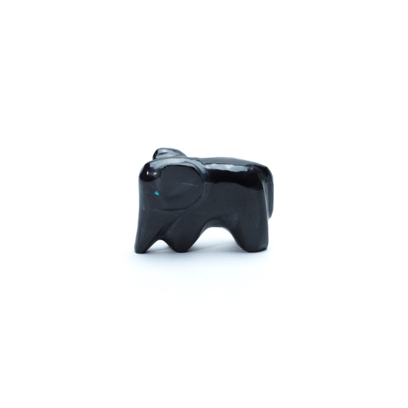 Calbert Bowannie: Black Marble, Elephant