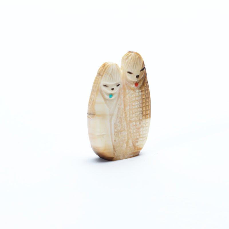 Sandra Quandelacy: Ivory, Double sided, Side by Side Maidens