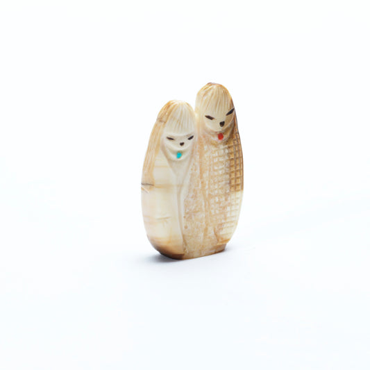 Sandra Quandelacy: Ivory, Double sided, Side by Side Maidens