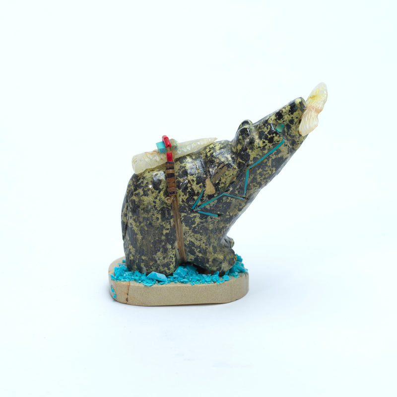 Stafford Chimoni: Serpentine, Bear on Jasper Base