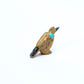 Freddie Leekya: Zuni Stone,Penn shell,Turquoise, Sunbird