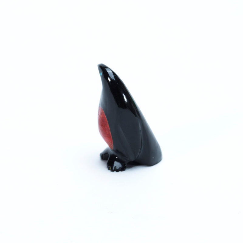Calvert Bowannie: Black Marble, Penguin with Coral Belly