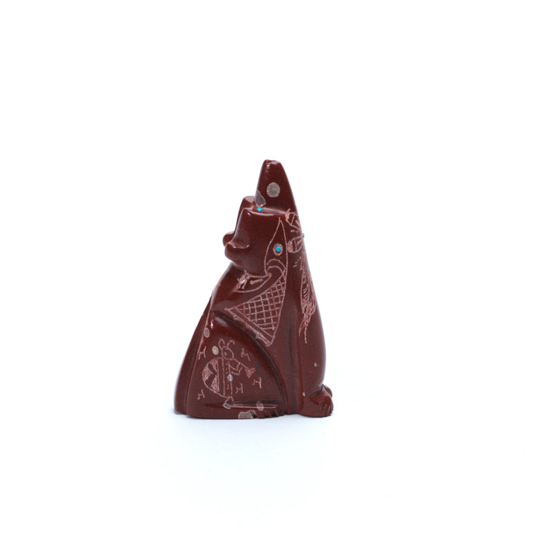 Adrian Cachini: Pipestone Sgraffito, Coyote