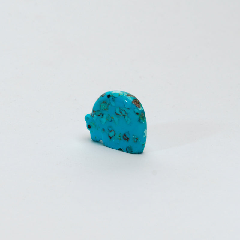 Andres Lementino: Turquoise, Bear w/ Coral Heartline